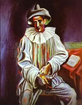 抽象的かつ装飾的 Painting - ピエロ 1918 キュビスト